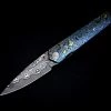 Custom Knives Sergey Rogovets Black Timascus And Dama Scus IcePick