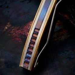 Custom Knives John Gray Hammered Brass Interceptor