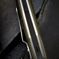 Olamic Cutlery Custom Knives Olamic One Off Wayfarer Carved G10 - Free Shipping