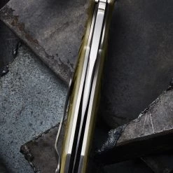 Olamic Cutlery Custom Knives Olamic One Off Wayfarer Carved G10 - Free Shipping