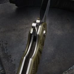 Olamic Cutlery Custom Knives Olamic One Off Wayfarer Carved G10 - Free Shipping