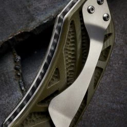 Olamic Cutlery Custom Knives Olamic One Off Wayfarer Carved G10 - Free Shipping