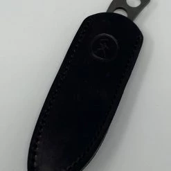 Mcnees Custom Knives Custom Knives McNees Perfect EDC Fixed W/ Leather Sheath DCC Clip